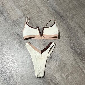 OneOne Swimwear Jenna & Jesse Cheeky Bikini Set in Macademia